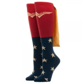 Wonder Woman Movie Caped Juniors Knee High Socks