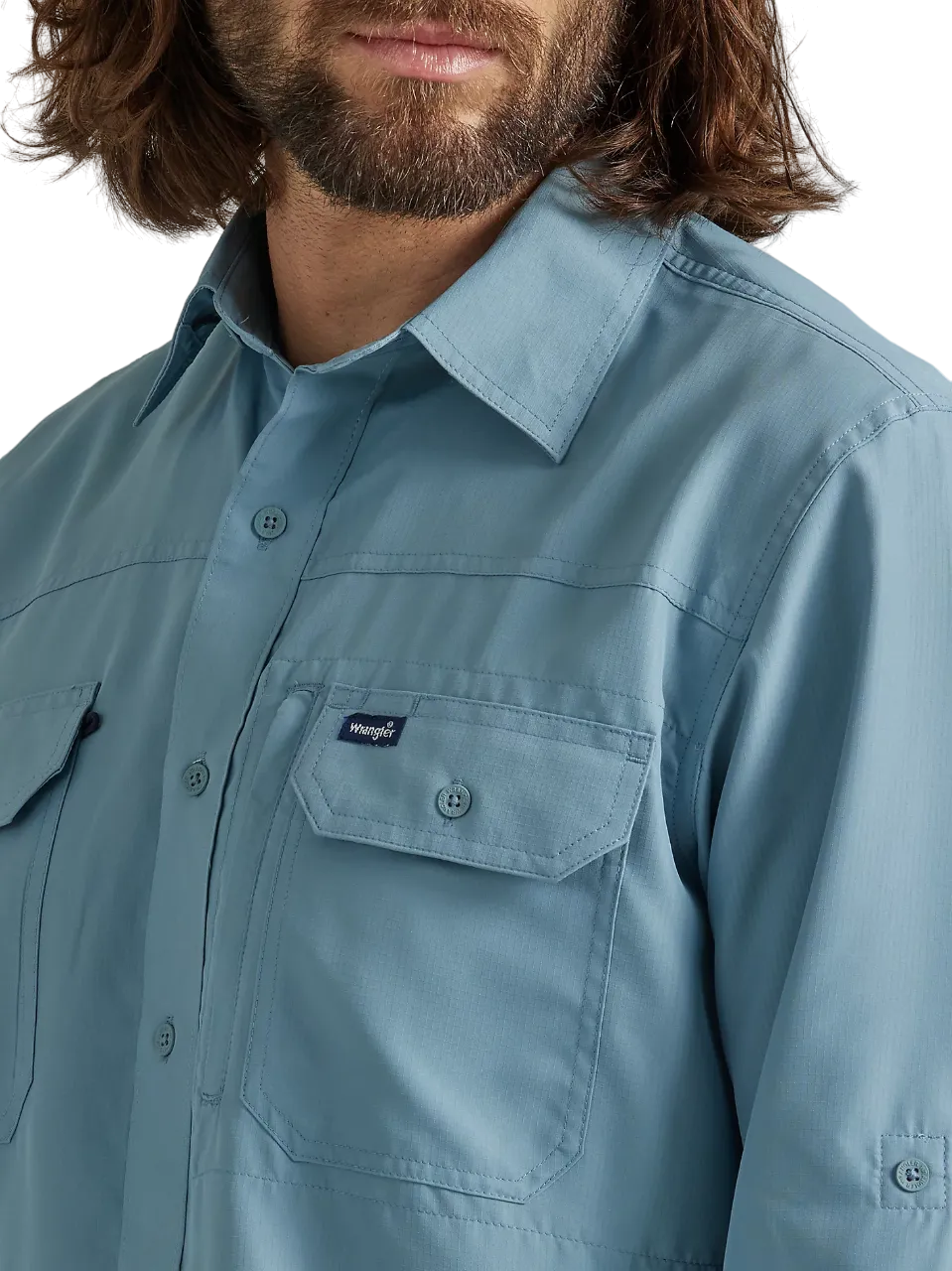 Wrangler Men's Performance Sky Blue Shirt
